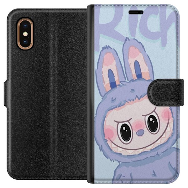 Apple iPhone XS Max Plånboksfodral Blue Bunny Labubu
