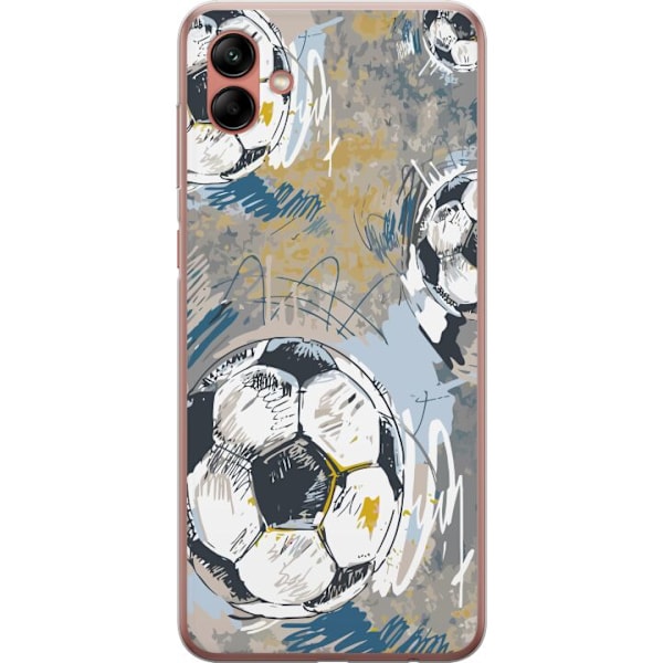 Samsung Galaxy A04 Läpinäkyvä kuori Jalkapallo