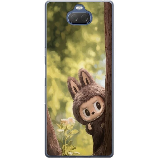 Sony Xperia 10 Plus Genomskinligt Skal Labubu Graffiti Vibes