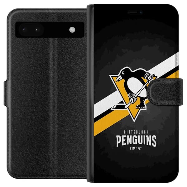 Kompatibelt Lommeboketui til Google Pixel 6a Pittsburgh Penguins (NHL)
