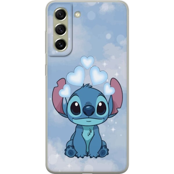 Samsung Galaxy S21 FE 5G Genomskinligt Skal Stitch Hoppande Glädje – Rolig Design för Present