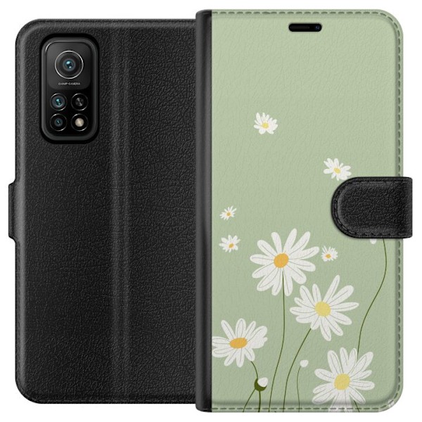 Xiaomi Mi 10T 5G Plånboksfodral Prästkragar – blommigt mö