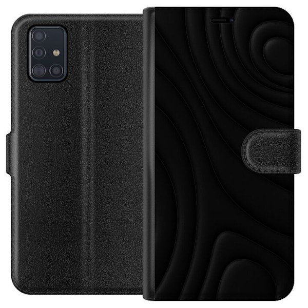 Samsung Galaxy A51 Plånboksfodral Black Waves