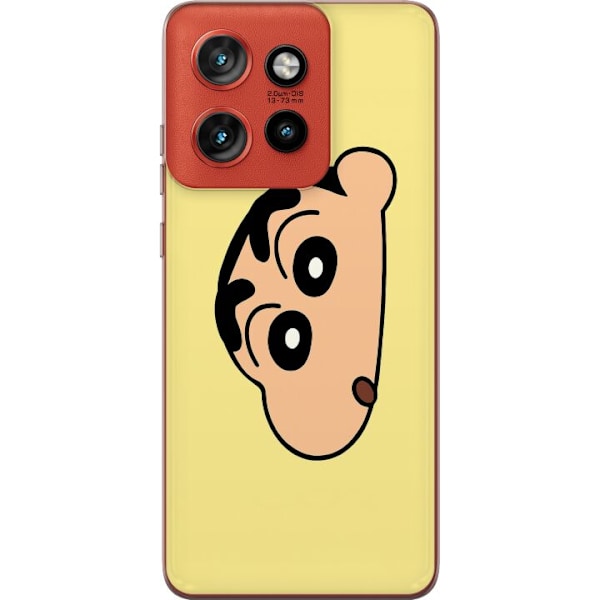Motorola Edge 50 Neo Läpinäkyvä kuori Peeking Shinchan