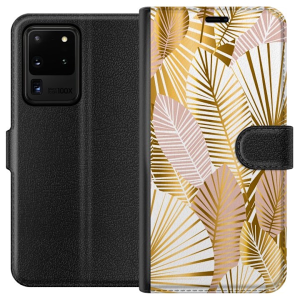 Samsung Galaxy S20 Ultra Lompakkokotelo Kulta