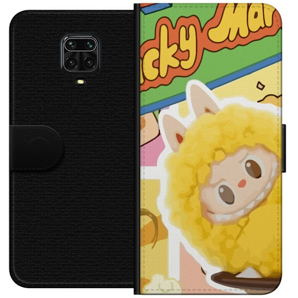 Xiaomi Redmi Note 9S Plånboksfodral Labubu Wacky Mart Pop Mart Serie Samlarfigur Söt Design Populärt Motiv Figurserie Kreativ Art Toy