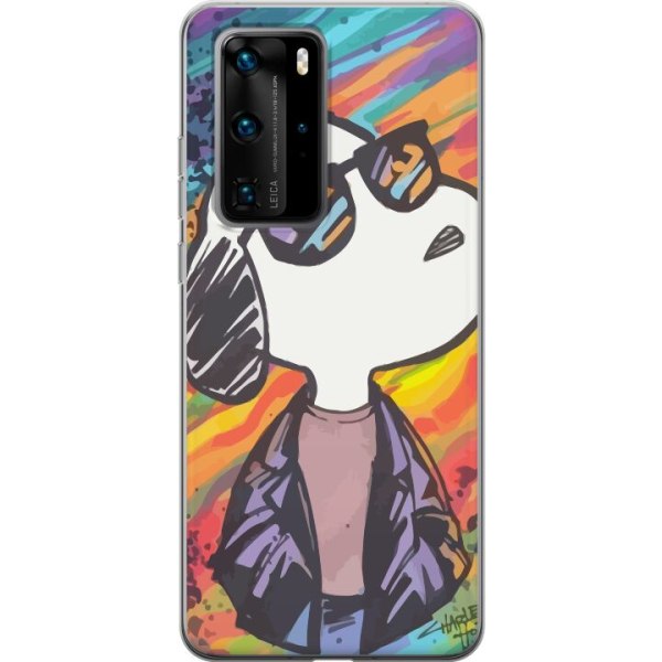Huawei P40 Pro Cover / Mobilcover - Snobben Snoopy