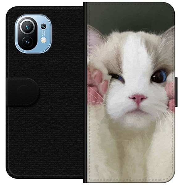 Xiaomi Mi 11 Lommeboketui Katt