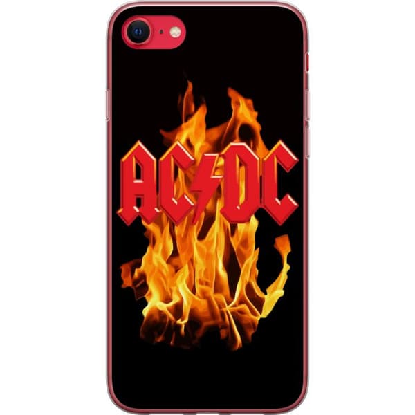 Kompatibelt Mobildeksel til Apple iPhone SE (2022) AC DC Ild Rockeband Musikk