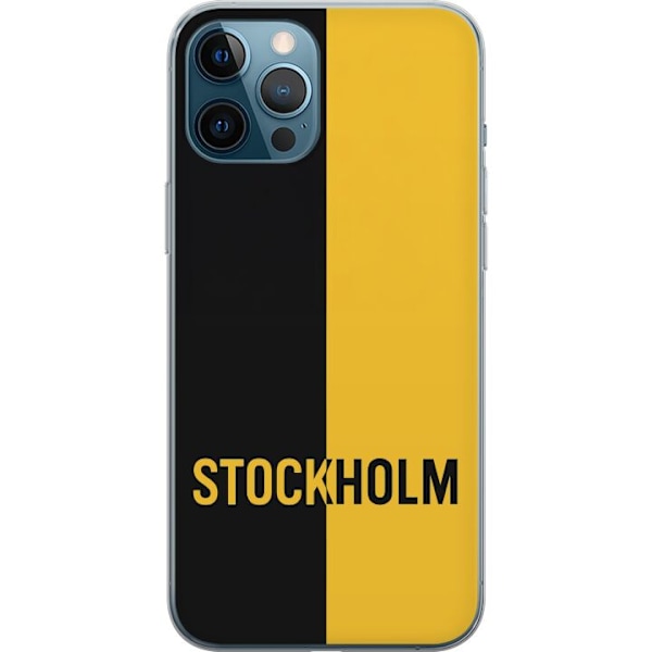 Apple iPhone 12 Pro Max Läpinäkyvä kuori Stockholm – jalkapallo
