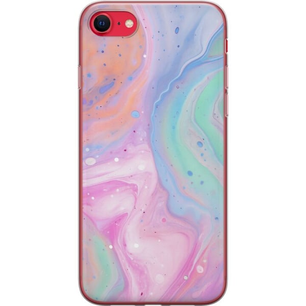Apple iPhone 8 Genomskinligt Skal Pastellmarmor