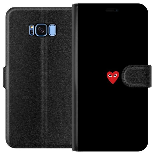 Kompatibelt Plånboksfodral till Samsung Galaxy S8 Heart