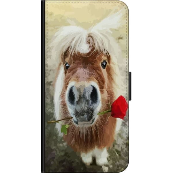 Kompatibelt Plånboksfodral till OnePlus 9 Pro Pony med ros