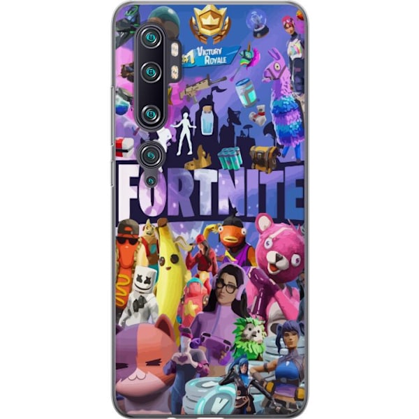 Xiaomi Mi Note 10 Pro Genomskinligt Skal Fortnite Skins Emotes