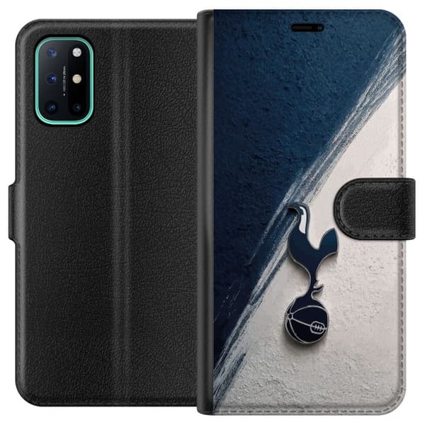 Kompatibel Tegnebogsetui til OnePlus 8T Tottenham Hotspur-emblemet i minimalistisk mørk design blå