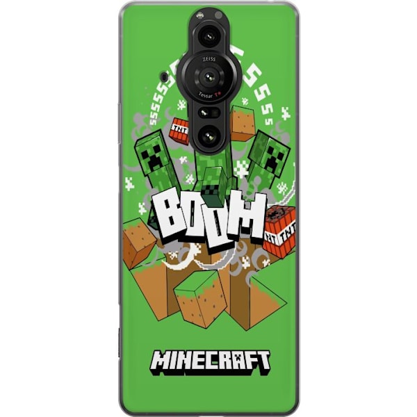 Sony Xperia Pro-I Genomskinligt Skal Minecraft Boom