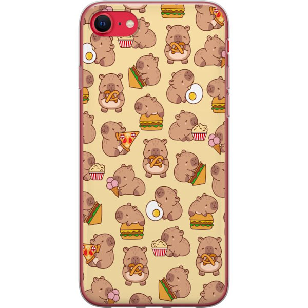 Apple iPhone 8 Läpinäkyvä kuori Kawaii capybara puhelinkotelo useilla söpöillä hahmoilla