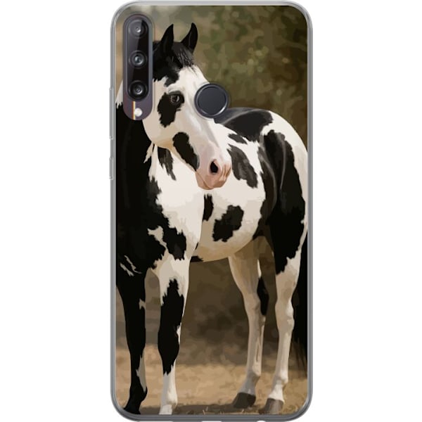 Huawei P40 lite E Läpinäkyvä kuori Kaunis Hevonen - elegant