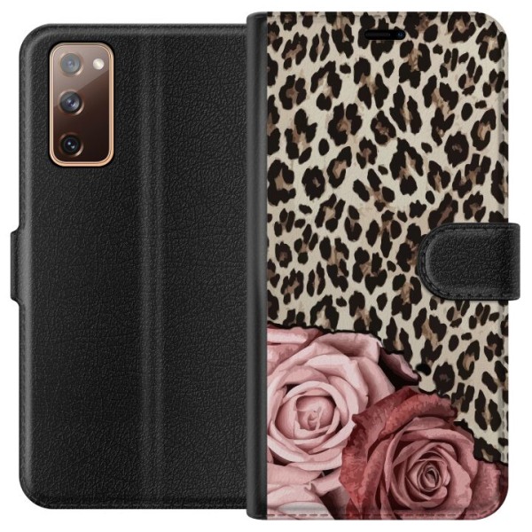 Samsung Galaxy S20 FE Lompakkokotelo Leopardin ruusut