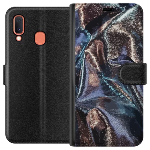 Kompatibelt Plånboksfodral till Samsung Galaxy A20e Glitter / Silke