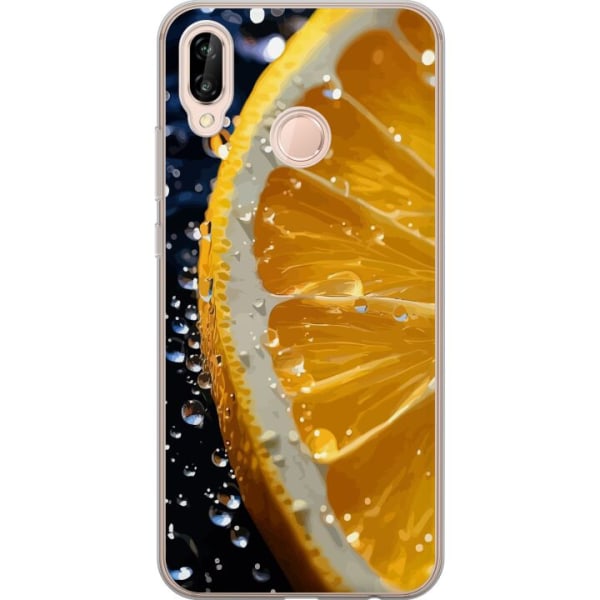 Huawei P20 lite Gjennomsiktig deksel Appelsin