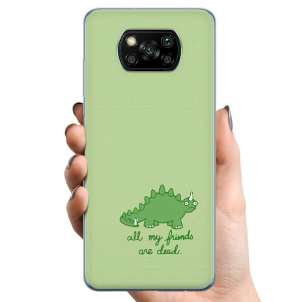 Xiaomi Poco X3 NFC TPU Matkapuhelimen kuori Dinosaurukset