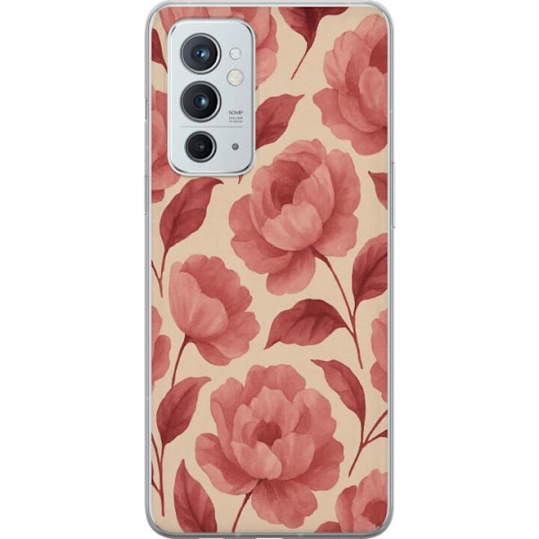 OnePlus 9RT 5G Gennemsigtig cover Roseblomst