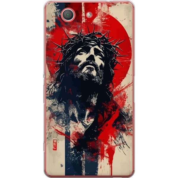 Sony Xperia Z3 Compact Läpinäkyvä kuori Jeesus ristillä -