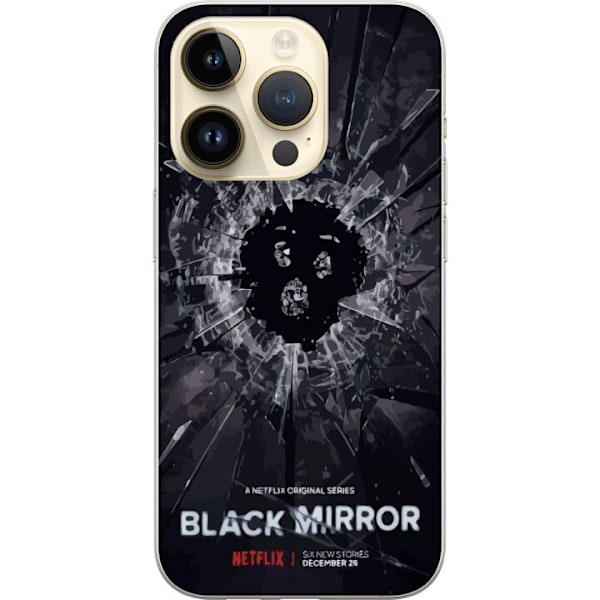 Apple iPhone 15 Pro Genomskinligt Skal Black Mirror Sci-Fi Net