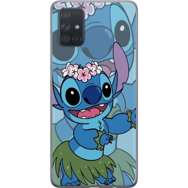 Samsung Galaxy A71 Gennemsigtig cover Stitch under Stjernerne - Magisk Anime-stil