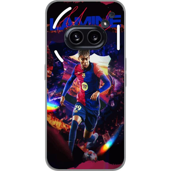 Nothing Phone (2a) Gennemsigtig cover Yamal Rising Talent FC Barcelona Spiller Ung Fodboldstjerne Populært Motiv Sport Spanien Talent