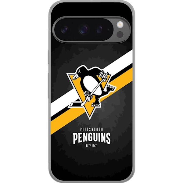 Google Pixel 9 Pro XL Gjennomsiktig deksel Pittsburgh Penguins