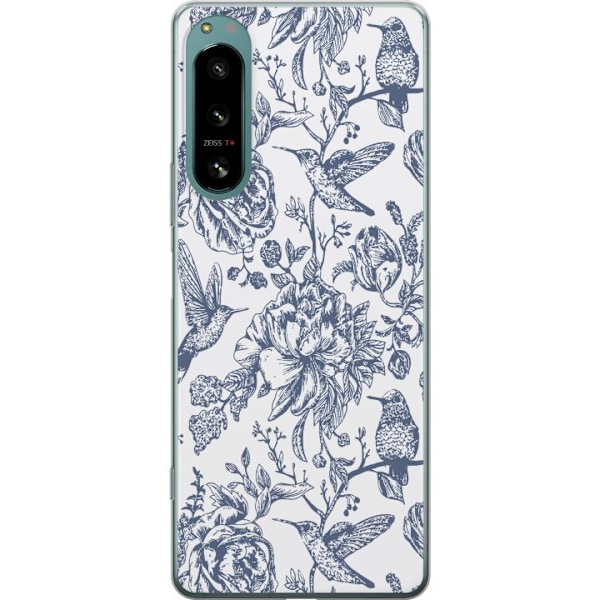 Sony Xperia 5 IV Läpinäkyvä kuori Kukat & Linnut - Romantti