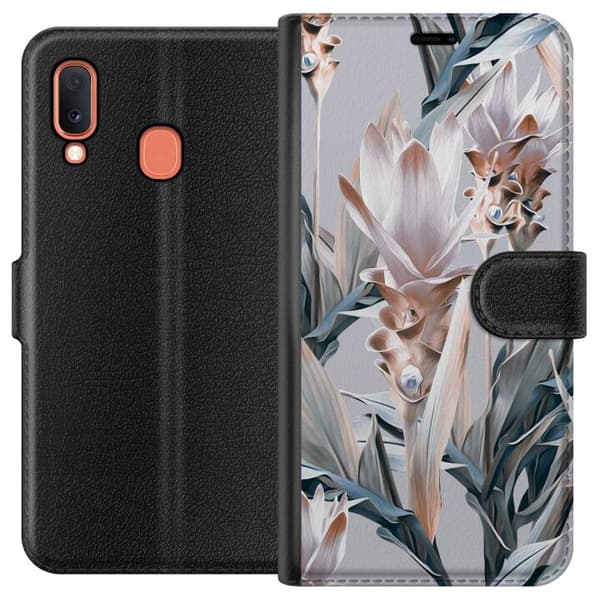 Kompatibelt Plånboksfodral till Samsung Galaxy A20e Bloom