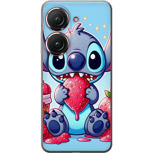 Asus Zenfone 9 Gjennomsiktig deksel Strawberry Stitch