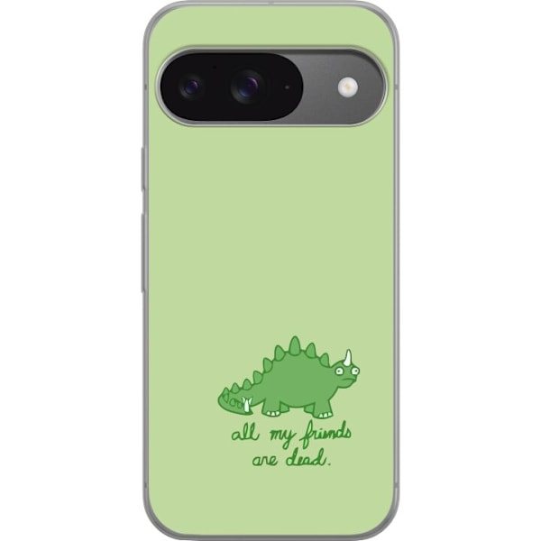 Google Pixel 9 Gennemsigtig cover Dinosaurer