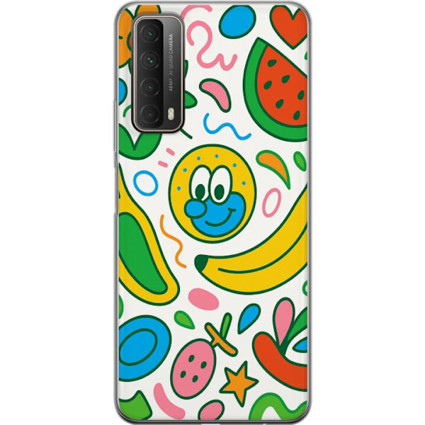 Huawei P smart 2021 Läpinäkyvä kuori Perhosverho