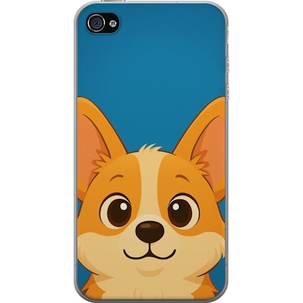 Apple iPhone 4s Gjennomsiktig deksel Hello Corgi