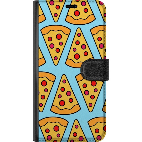 Apple iPhone 16 Tegnebogsetui Pizza Mønster