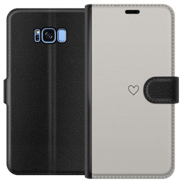 Kompatibelt Lommeboketui til Samsung Galaxy S8 Hjerte