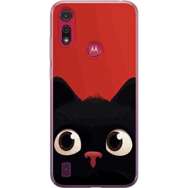Motorola Moto E6s (2020) Genomskinligt Skal Lekfull Kisse
