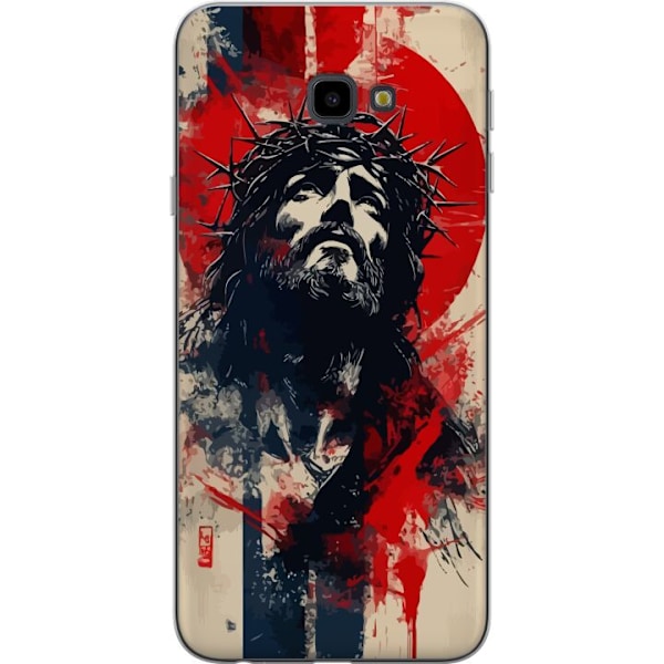 Samsung Galaxy J4+ Läpinäkyvä kuori Jeesus ristillä - kris