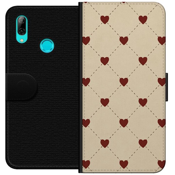 Huawei P smart 2019 Lompakkokotelo Sydänverkko