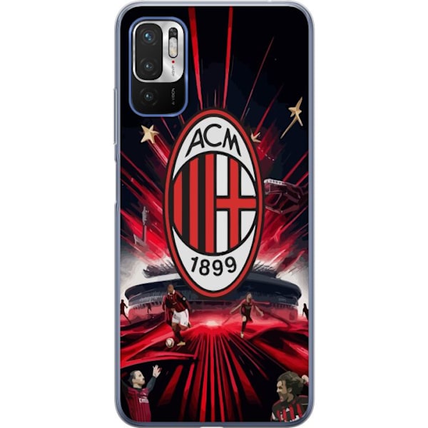 Xiaomi Redmi Note 10 5G Gjennomsiktig deksel AC Milan