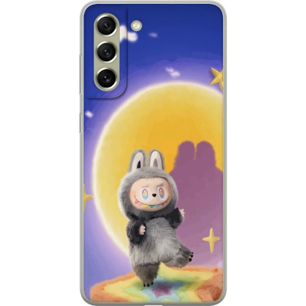 Samsung Galaxy S21 FE 5G Läpinäkyvä kuori Labubu Neon Pop -