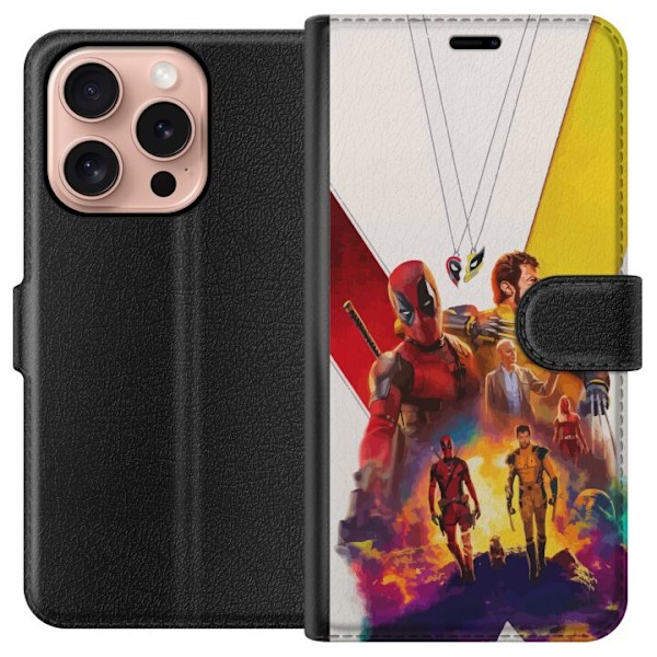 Apple iPhone 16 Pro Tegnebogsetui Wolverine Deadpool