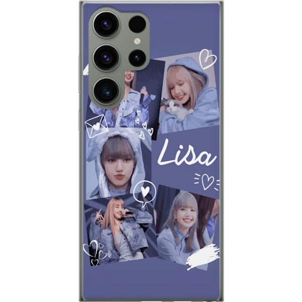 Samsung Galaxy S23 Ultra Läpinäkyvä kuori Lisa Blackpink – Aesthetic K-pop Queen