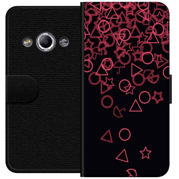 Samsung Galaxy Xcover 3 Tegnebogsetui Squid Game Ikoner Serie Design Populært TV Spil Ikoner Grafisk Motiv Asiatisk Trend Dramaserie