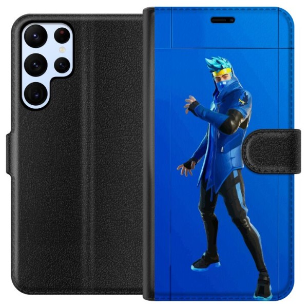 Samsung Galaxy S24 Ultra Tegnebogsetui Fortnite - Ninja Blue