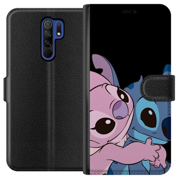 Xiaomi Redmi 9 Tegnebogsetui Lilo & Stitch